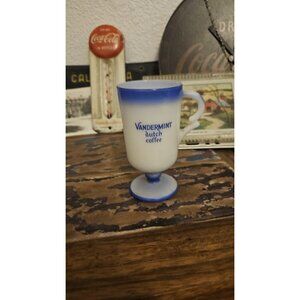 Mug Vandermint Dutch Coffee Light Blue and Milk Glass Vintage USA Cup Tea Coffee